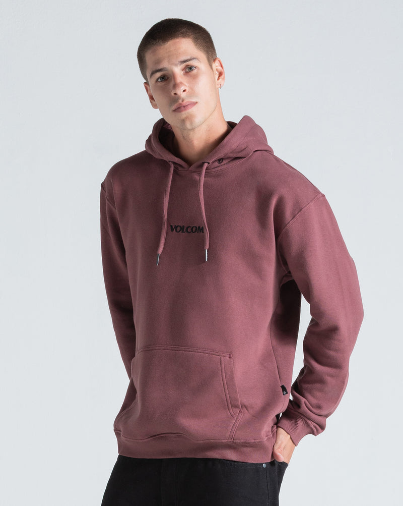 Moletom Canguru Volcom Signature Bordô