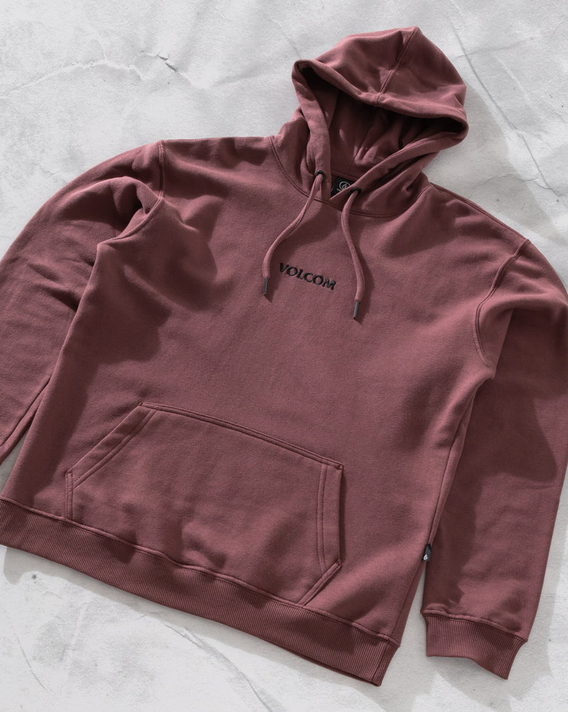 Moletom Canguru Volcom Signature Bordô