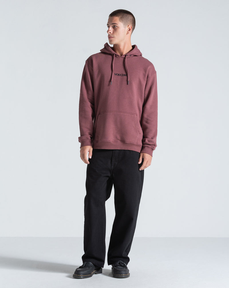 Moletom Canguru Volcom Signature Bordô