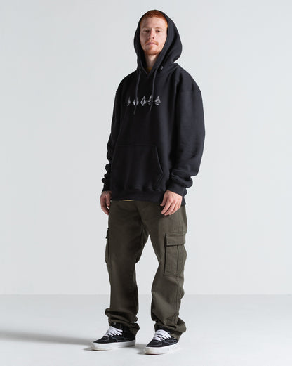 Moletom Canguru Volcom Stone Lunar Preto