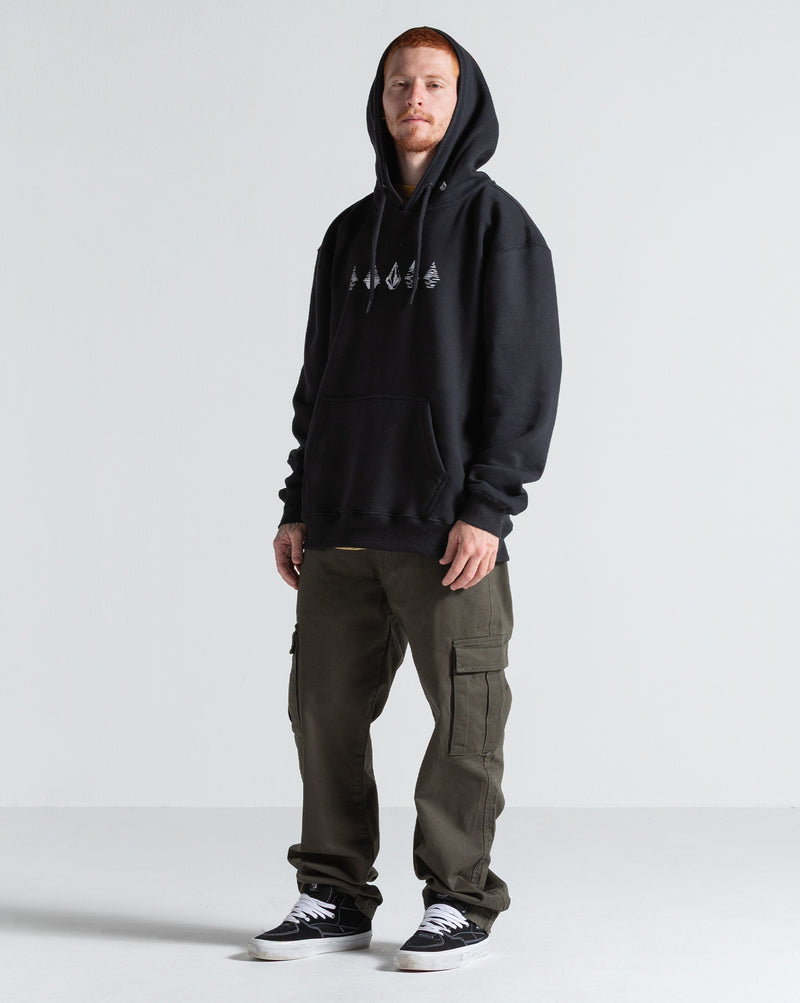 Moletom Canguru Volcom Stone Lunar Preto