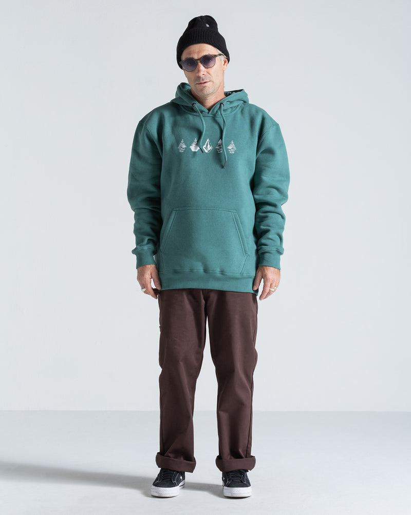 Moletom Canguru Volcom Stone Lunar Verde