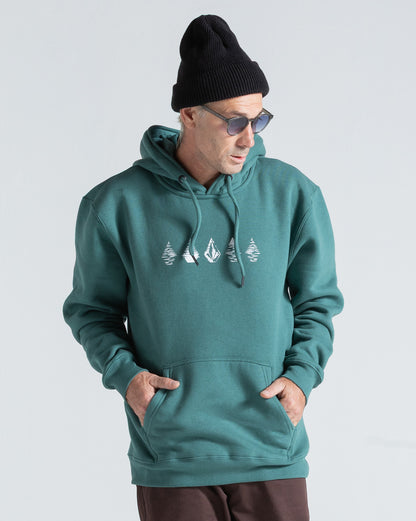 Moletom Canguru Volcom Stone Lunar Verde
