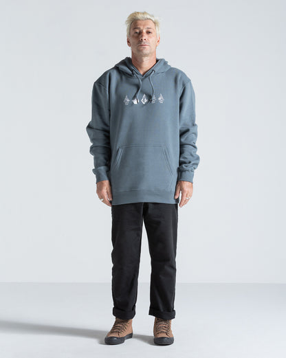 Moletom Canguru Volcom Stone Lunar Cinza Chumbo