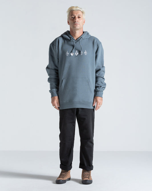 Moletom Canguru Volcom Stone Lunar Cinza Chumbo