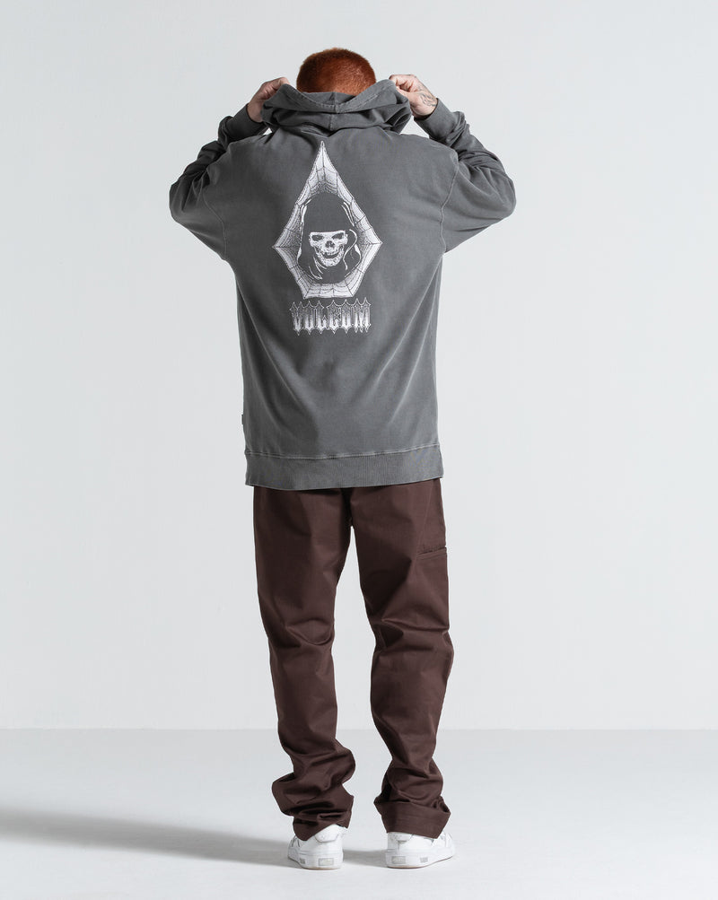 Moletom Canguru Volcom Noder Preto