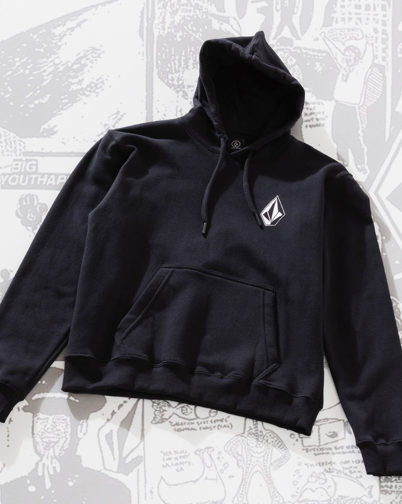 Moletom Canguru Volcom Iconic Stone Preto