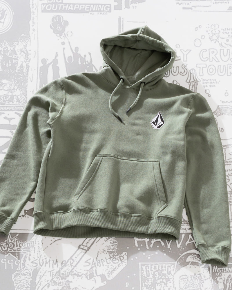 Moletom Canguru Volcom Iconic Stone Verde Claro