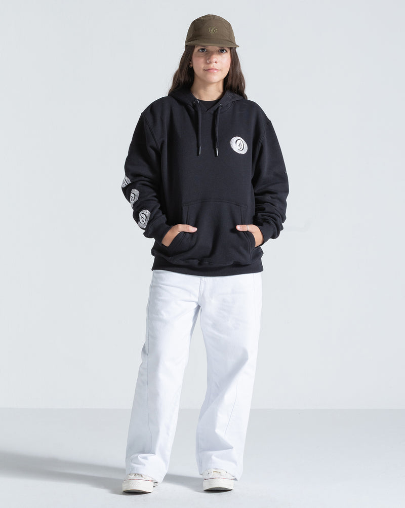 Moletom Canguru Volcom Exacto Preto