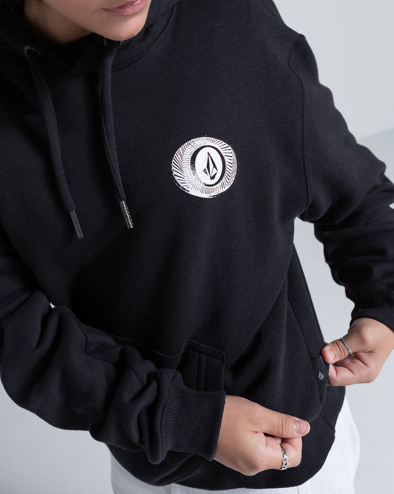 Moletom Canguru Volcom Exacto Preto