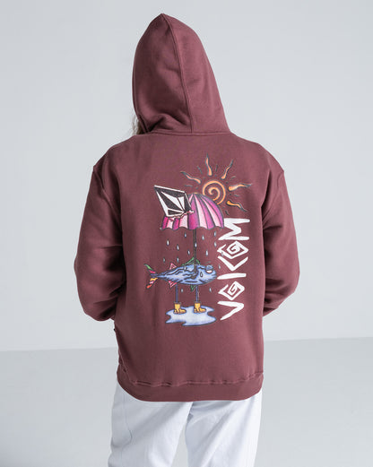 Moletom Canguru Volcom Sunfish Bordô
