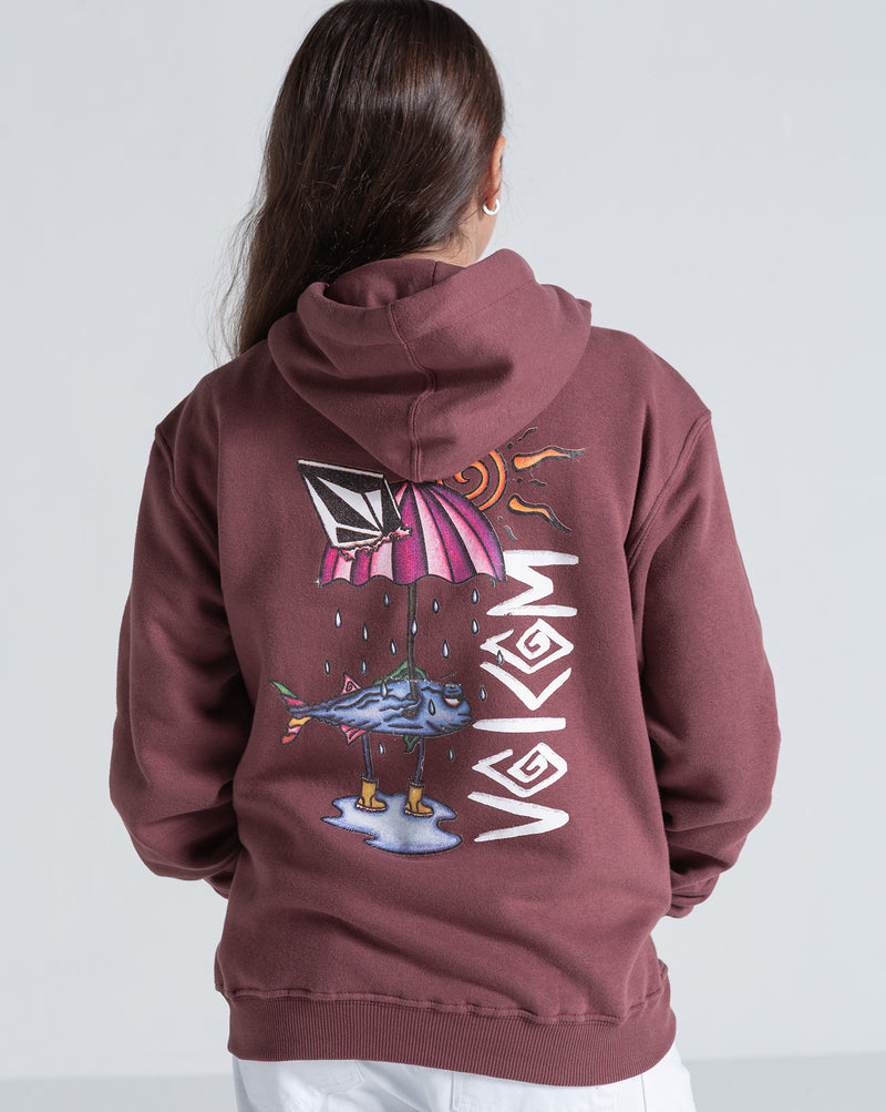 Moletom Canguru Volcom Sunfish Bordô