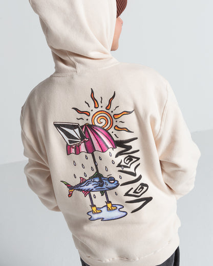 Moletom Canguru Volcom Sunfish Vintage Off White