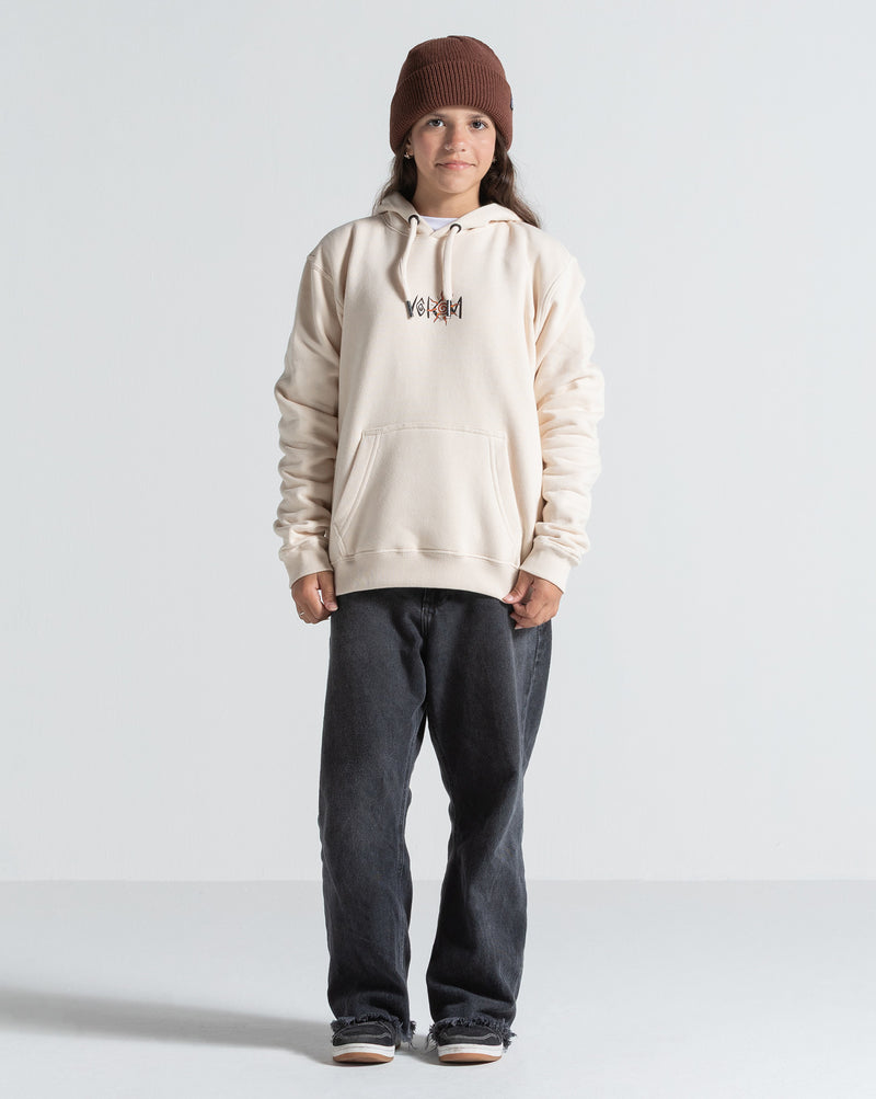 Moletom Canguru Volcom Sunfish Vintage Off White