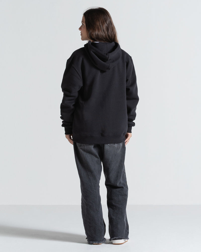 Moletom Canguru Aberto Volcom Iconic Stone Preto