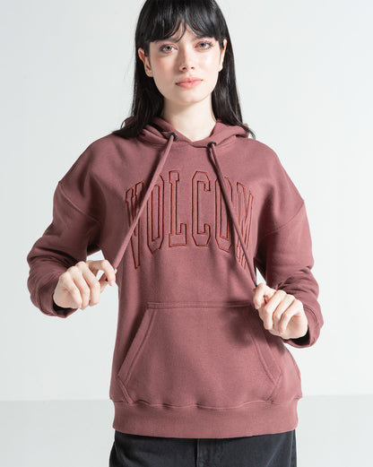 Moletom Canguru Fechado Volcom Stone Elite Bordô