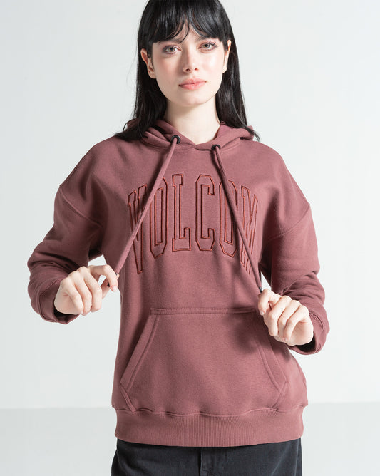 Moletom Canguru Fechado Volcom Stone Elite Bordô