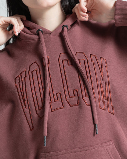 Moletom Canguru Fechado Volcom Stone Elite Bordô