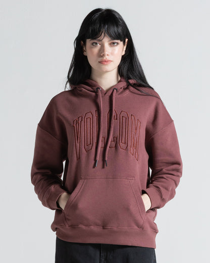 Moletom Canguru Fechado Volcom Stone Elite Bordô