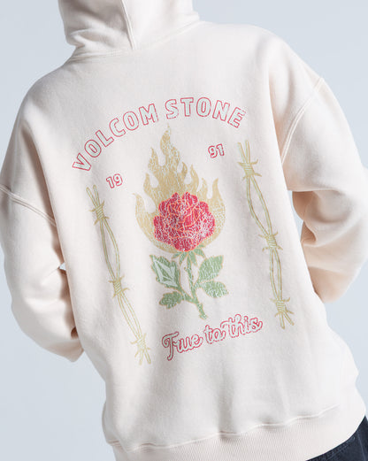 Moletom Canguru Fechado Volcom Stone Magic Off White