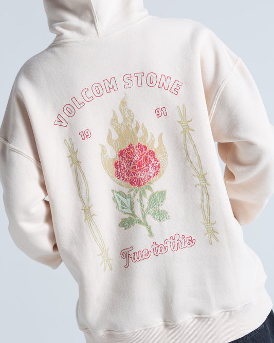 Moletom Canguru Fechado Volcom Stone Magic Off White