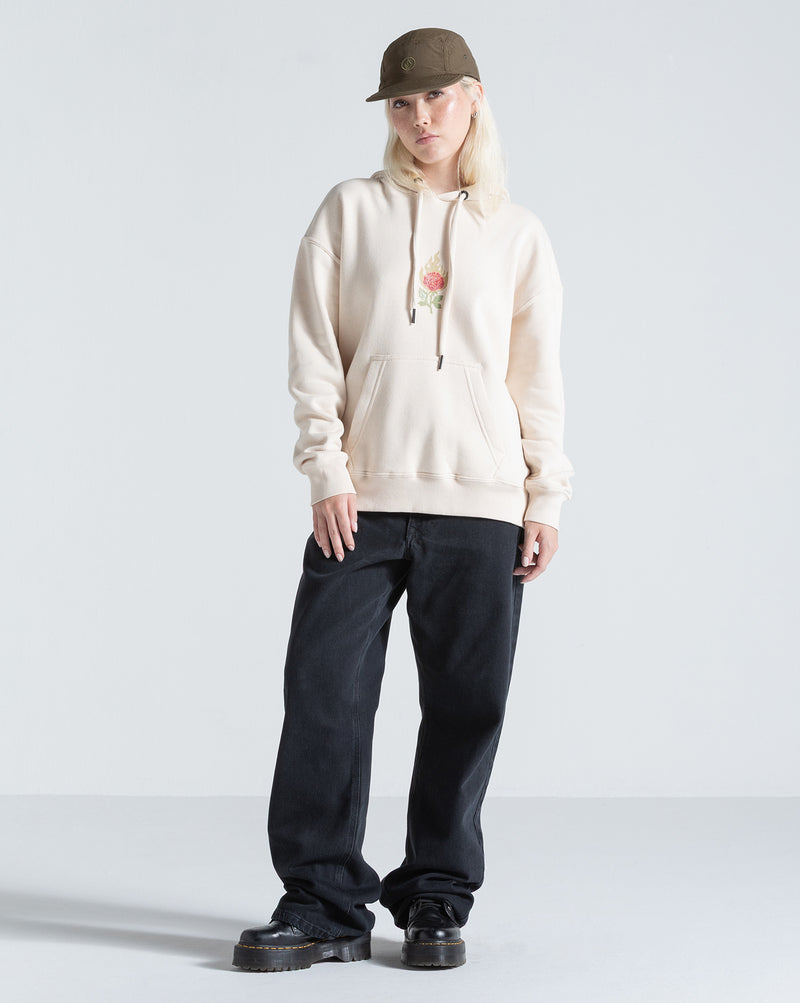 Moletom Canguru Fechado Volcom Stone Magic Off White