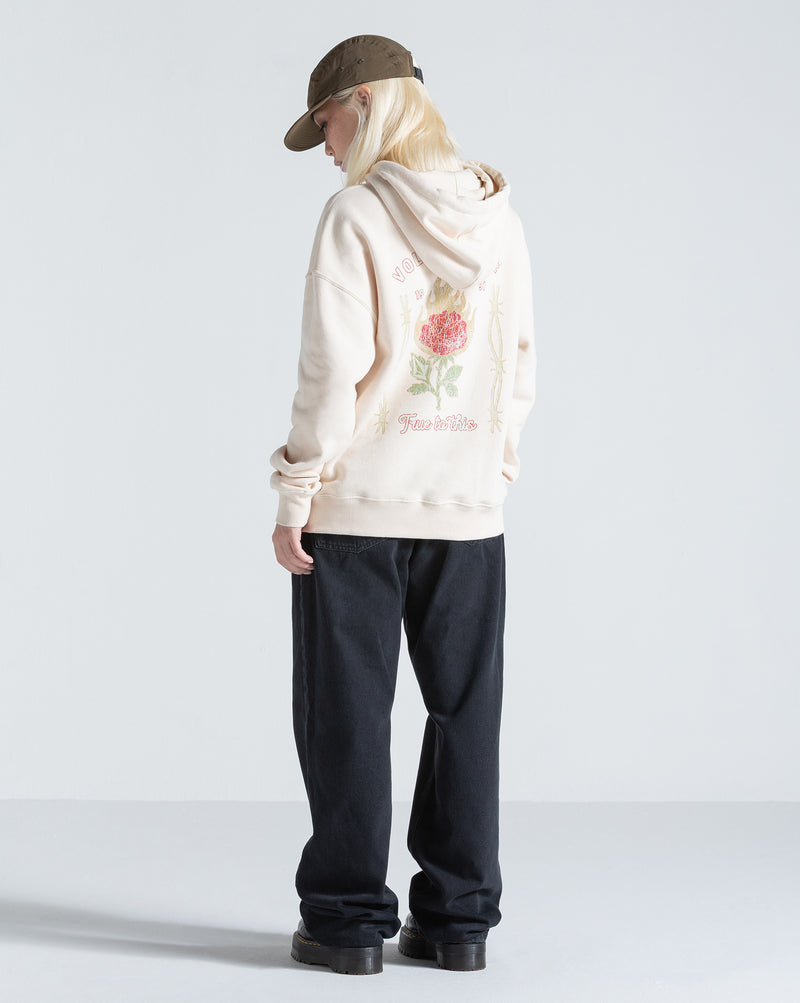Moletom Canguru Fechado Volcom Stone Magic Off White