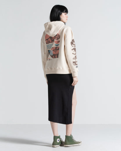 Moletom Canguru Fechado Volcom Day Tripper Off White