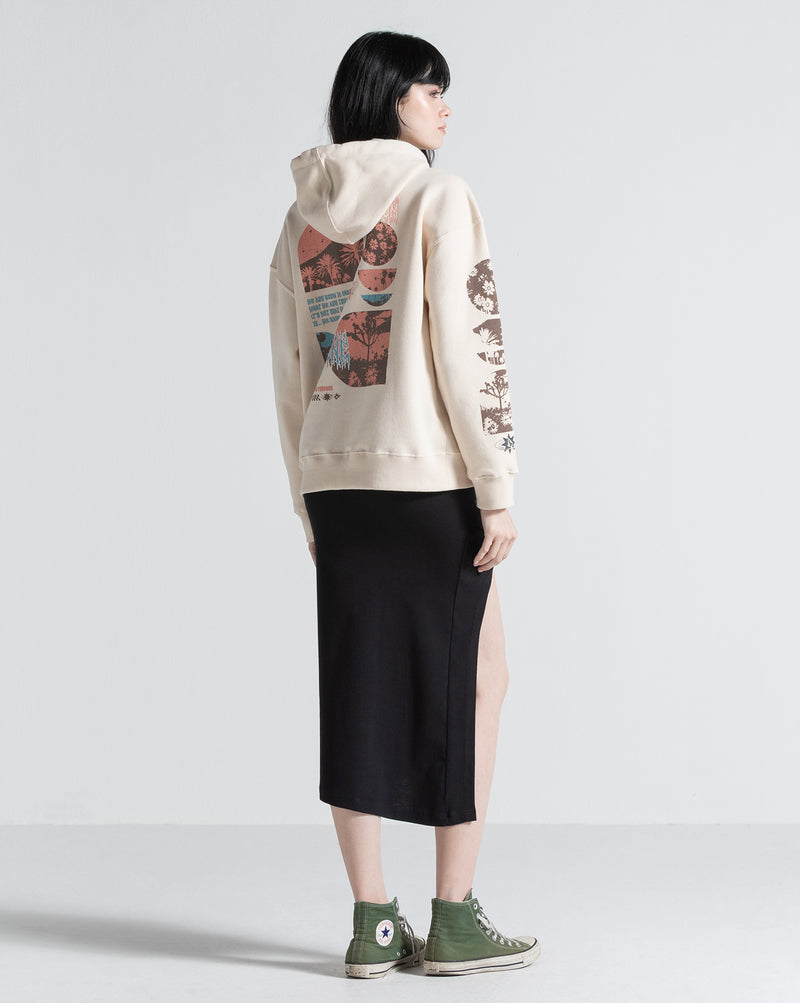 Moletom Canguru Fechado Volcom Day Tripper Off White