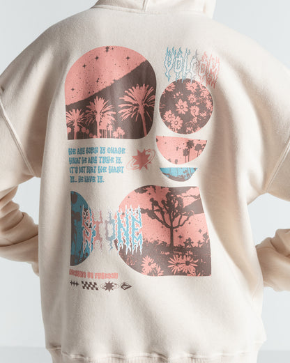 Moletom Canguru Fechado Volcom Day Tripper Off White