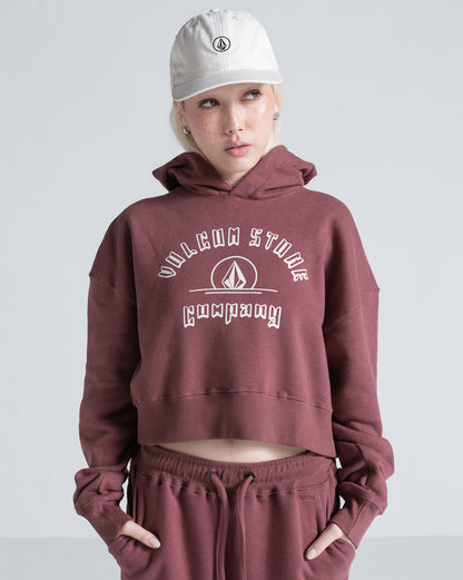 Moletom Canguru Fechado Volcom College Bordô