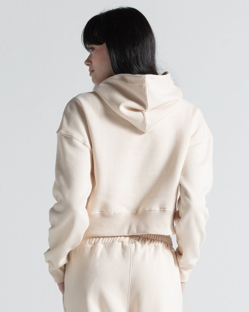 Moletom Canguru Fechado Volcom College Off White