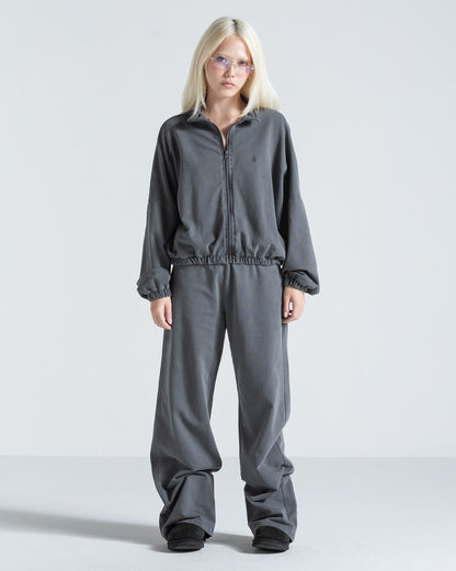 Moletom Aberto Volcom Stoned Preto