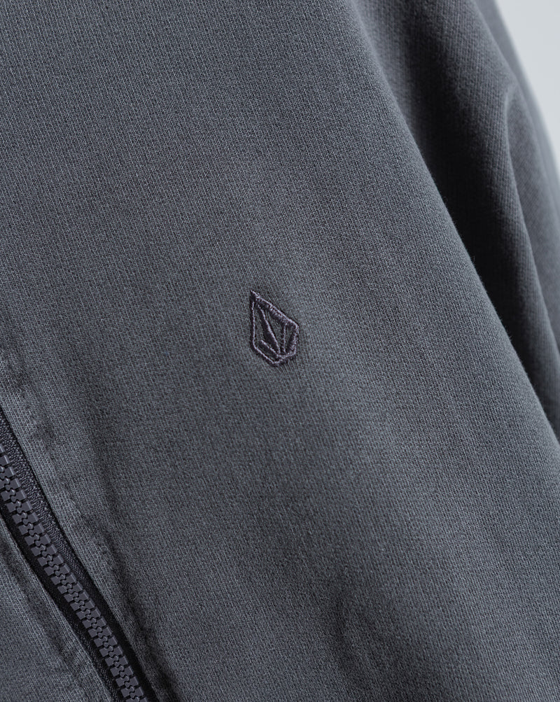 Moletom Aberto Volcom Stoned Preto