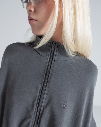 Moletom Aberto Volcom Stoned Preto
