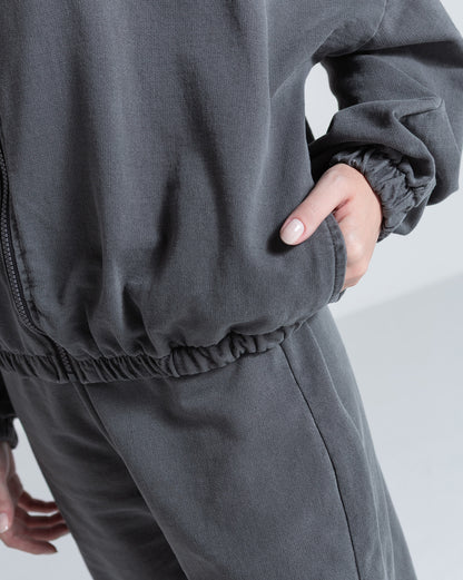 Moletom Aberto Volcom Stoned Preto