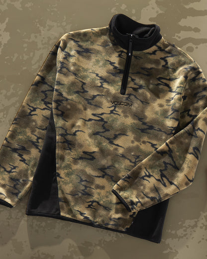Moletom Fleece Volcom Error 92 Dark Khaki