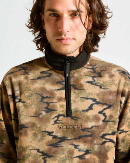 Moletom Fleece Volcom Error 92 Dark Khaki