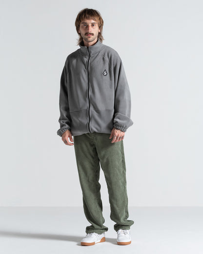Fleece Volcom Runtime Cinza Chumbo