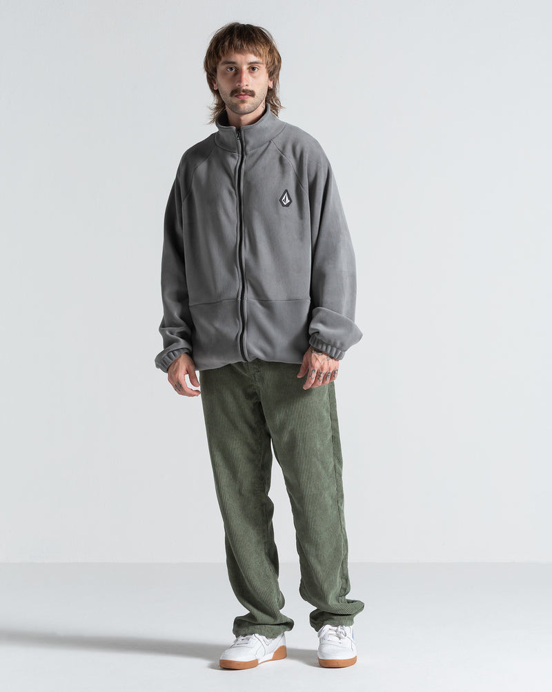 Fleece Volcom Runtime Cinza Chumbo