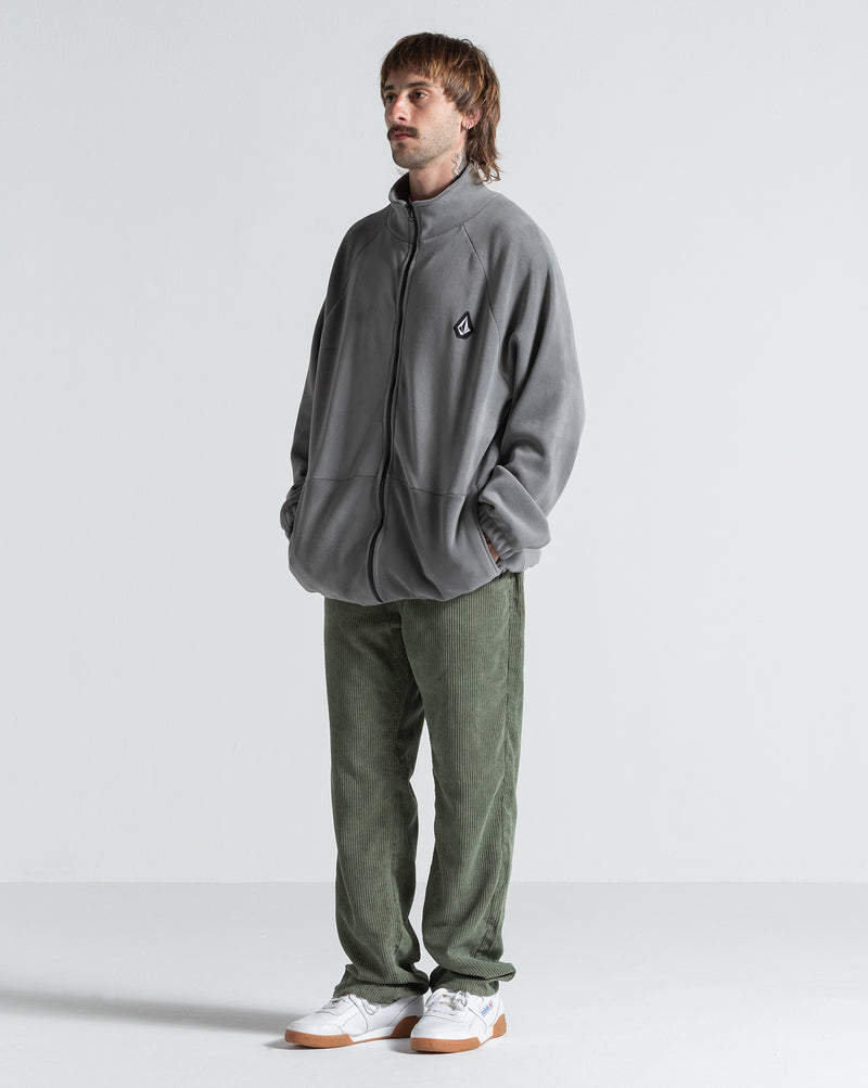Fleece Volcom Runtime Cinza Chumbo