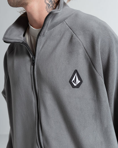 Fleece Volcom Runtime Cinza Chumbo