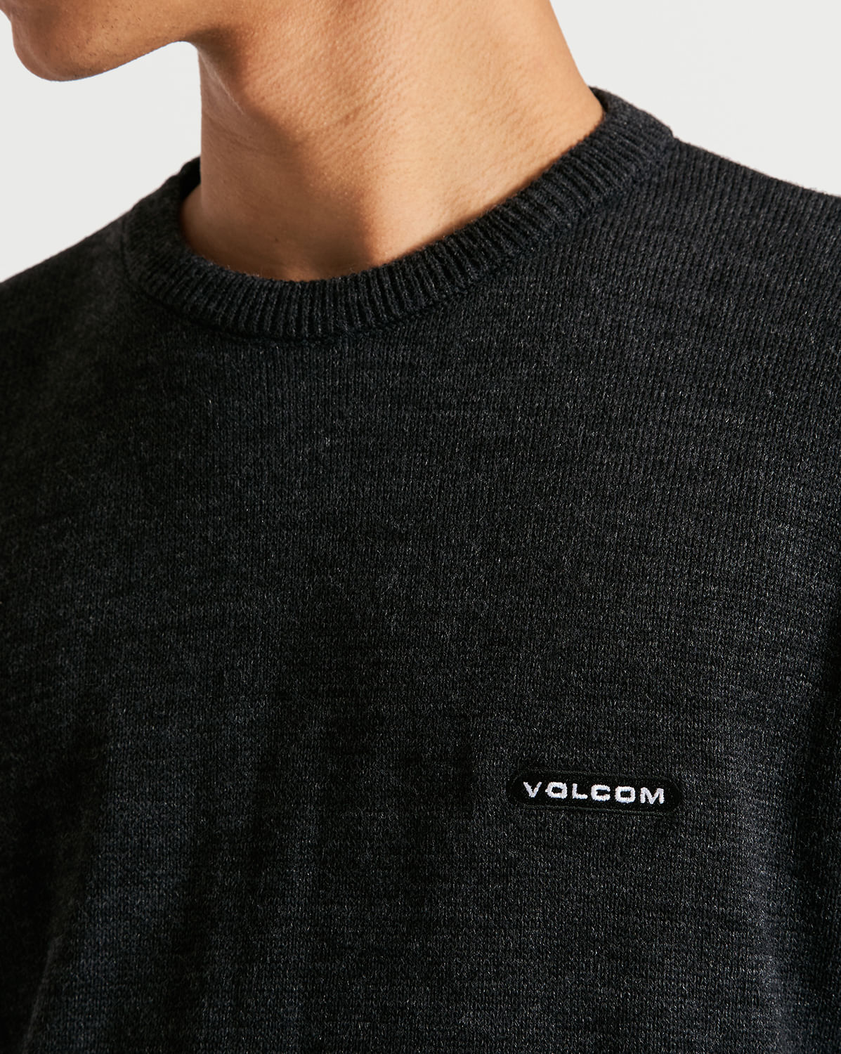 Tricot Volcom Stone Block Preto