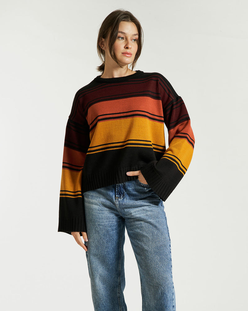 Tricot Volcom Bubble Tea Preto