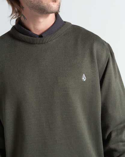 Tricot Volcom Classic Stone Verde Escuro