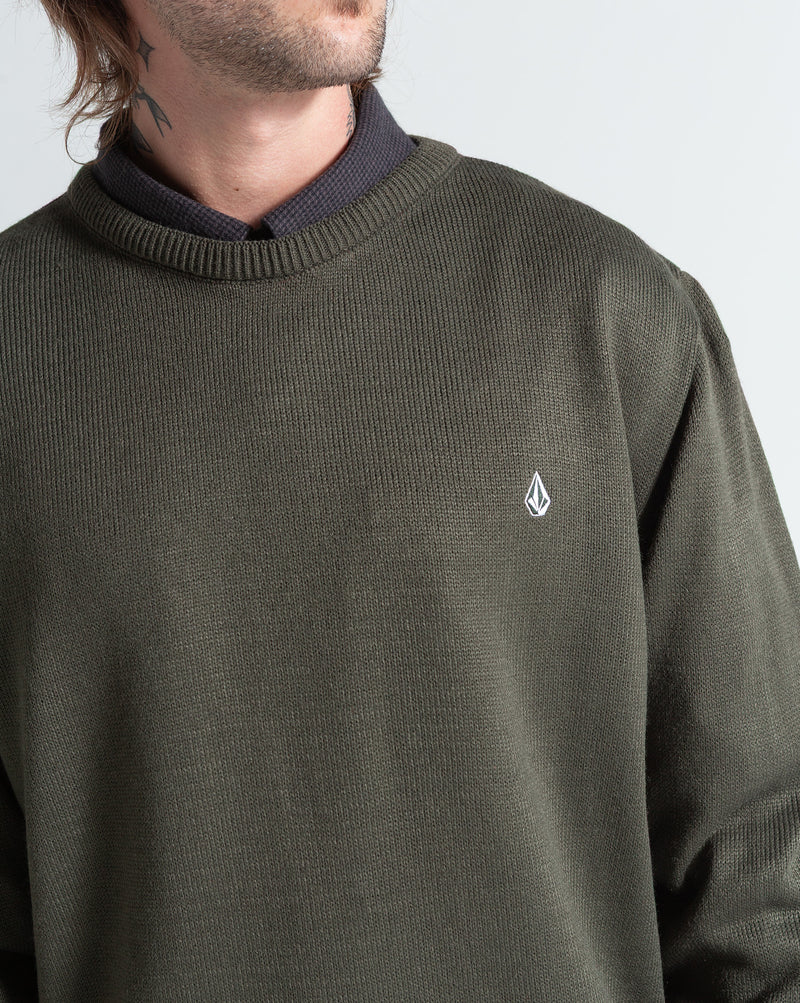 Tricot Volcom Classic Stone Verde Escuro