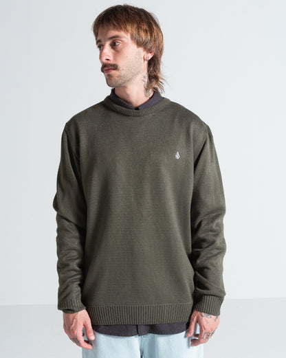 Tricot Volcom Classic Stone Verde Escuro