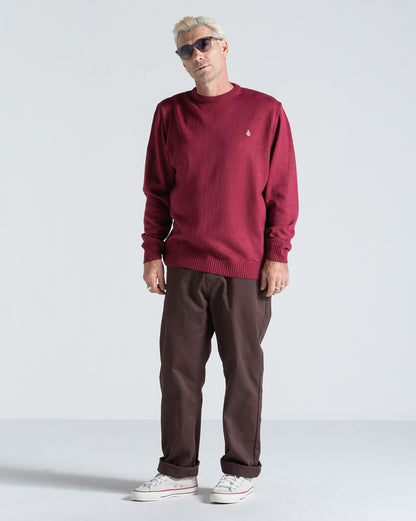 Tricot Volcom Classic Stone Bordô