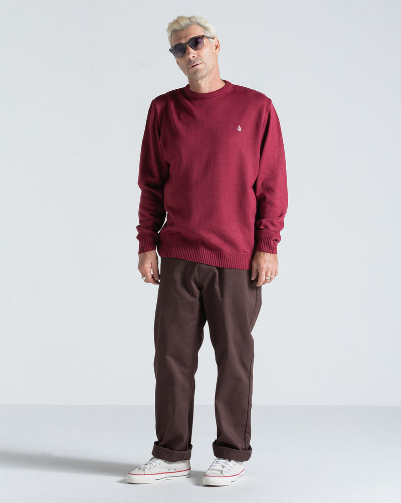 Tricot Volcom Classic Stone Bordô