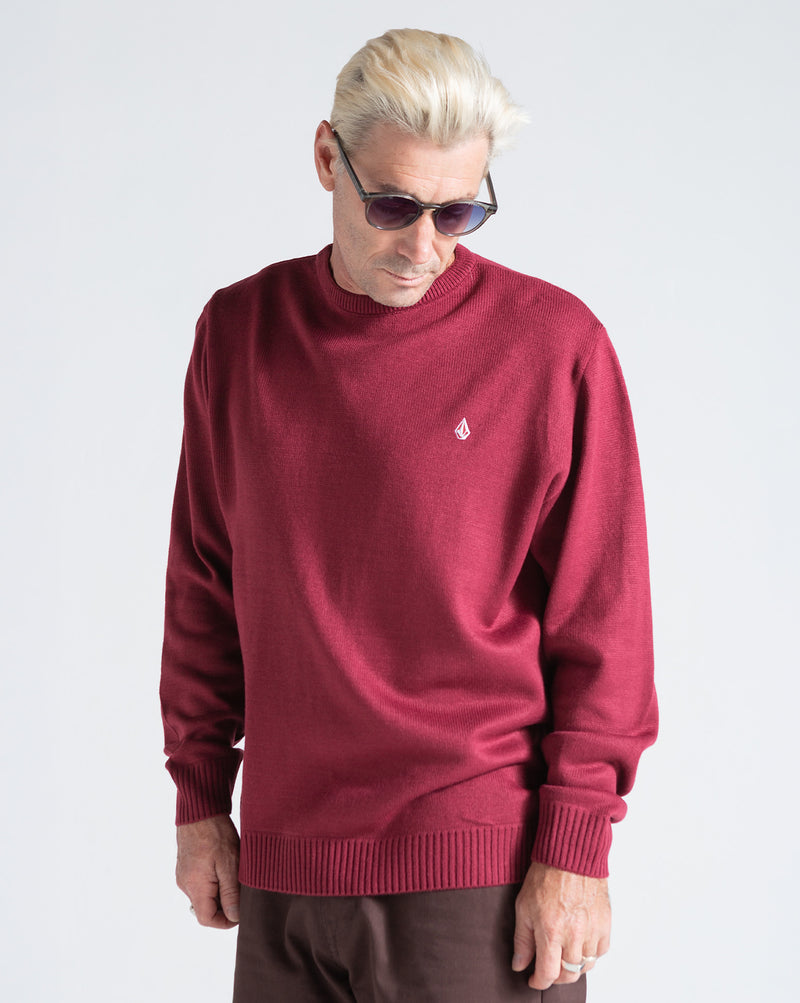 Tricot Volcom Classic Stone Bordô
